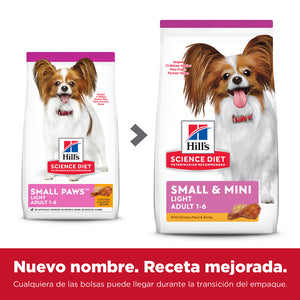 Hills Adult Light Razas Pequeñas y Mini 2 Kg