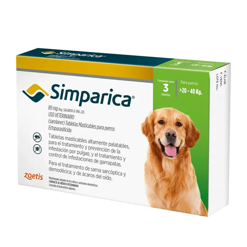 SIMPARICA 3 COMPROMIDOS