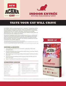 Acana Indoor Entree Cat