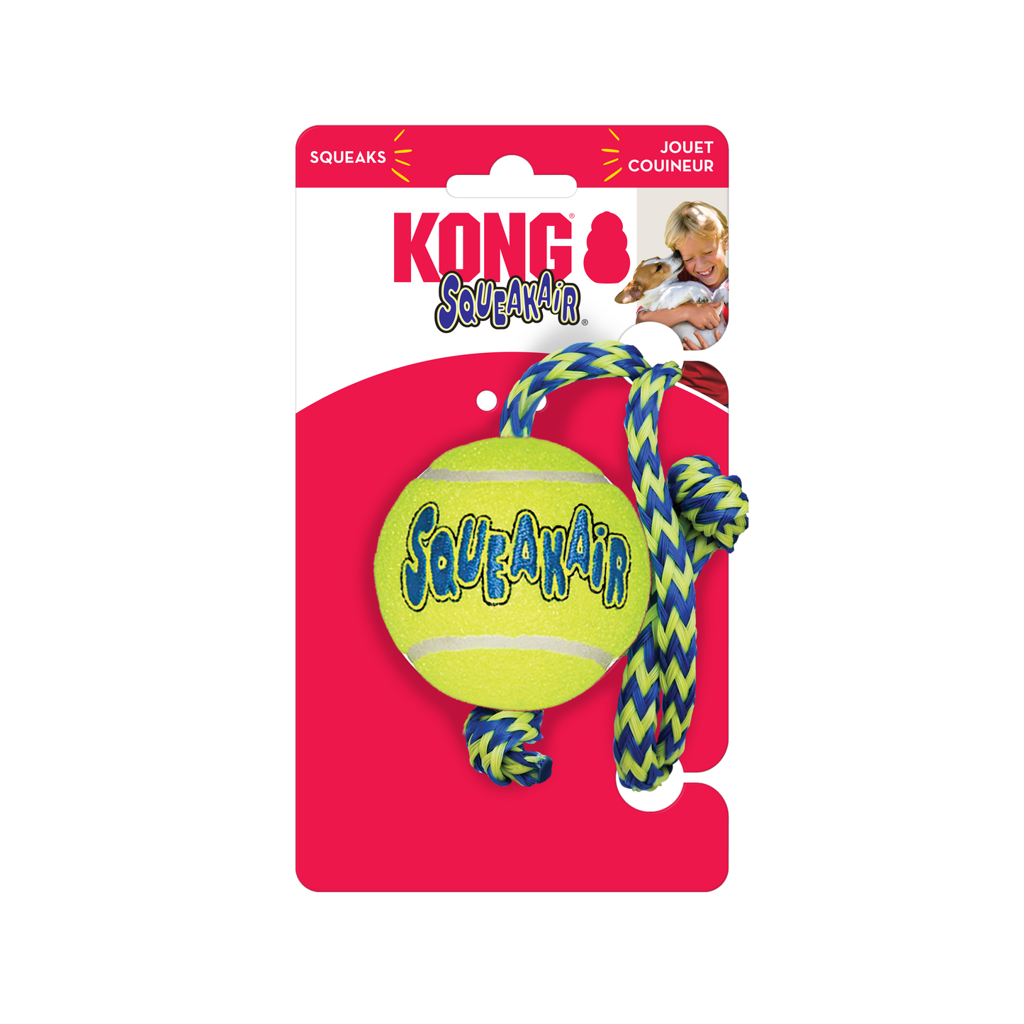Pelota SqueakAir con cuerda