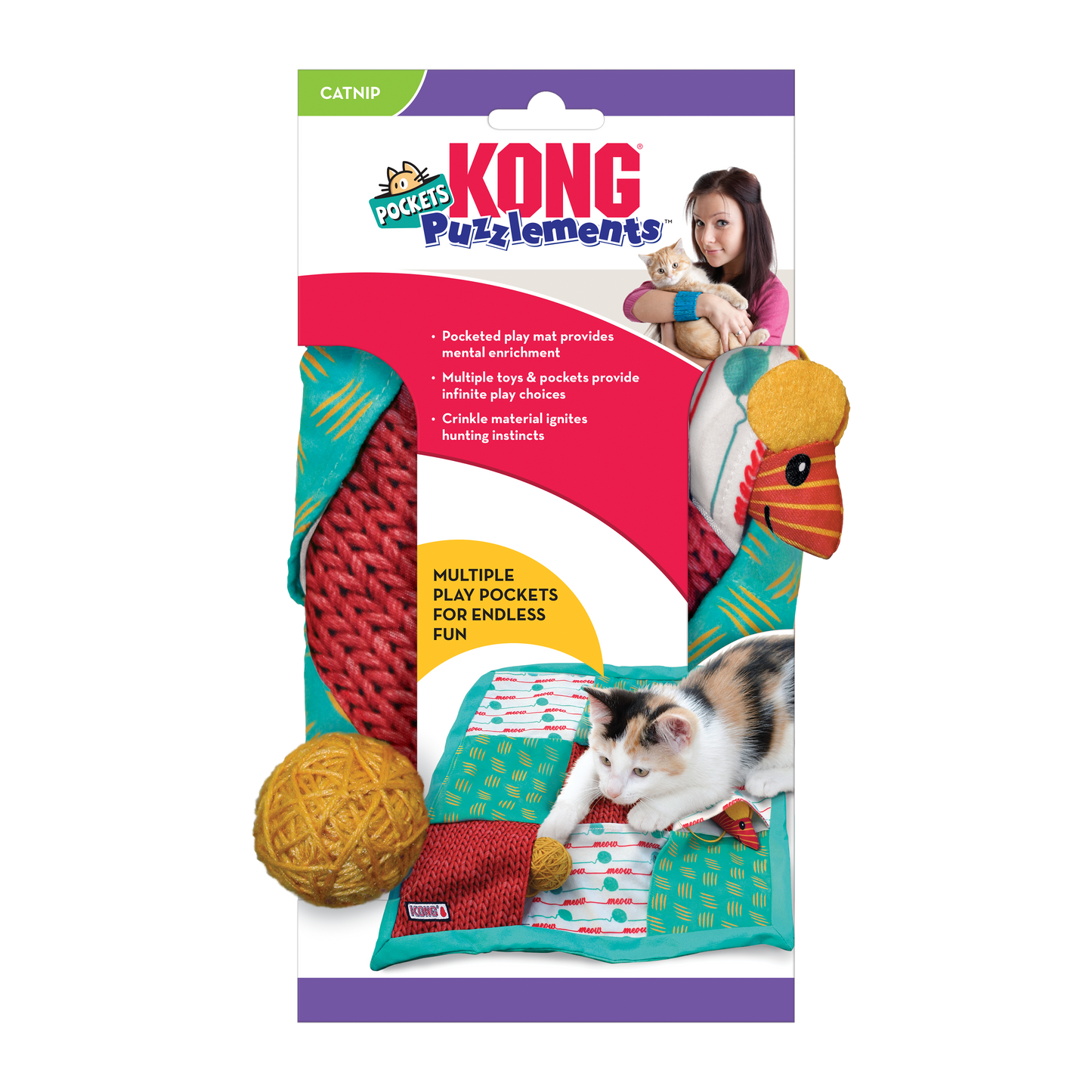 Kong Cat Puzzlements Pockets (bolsillos de rompecabezas)