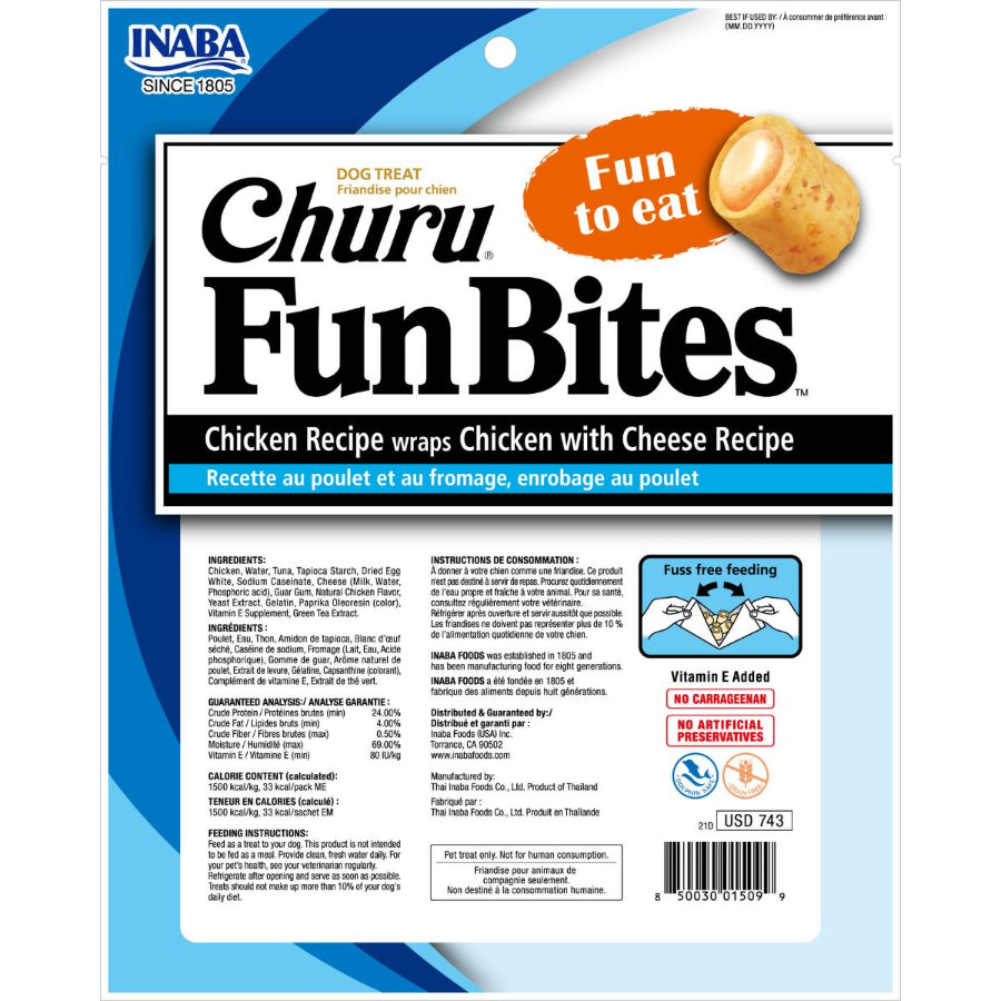 Churu Fun Bites Pollo y Queso para Perro