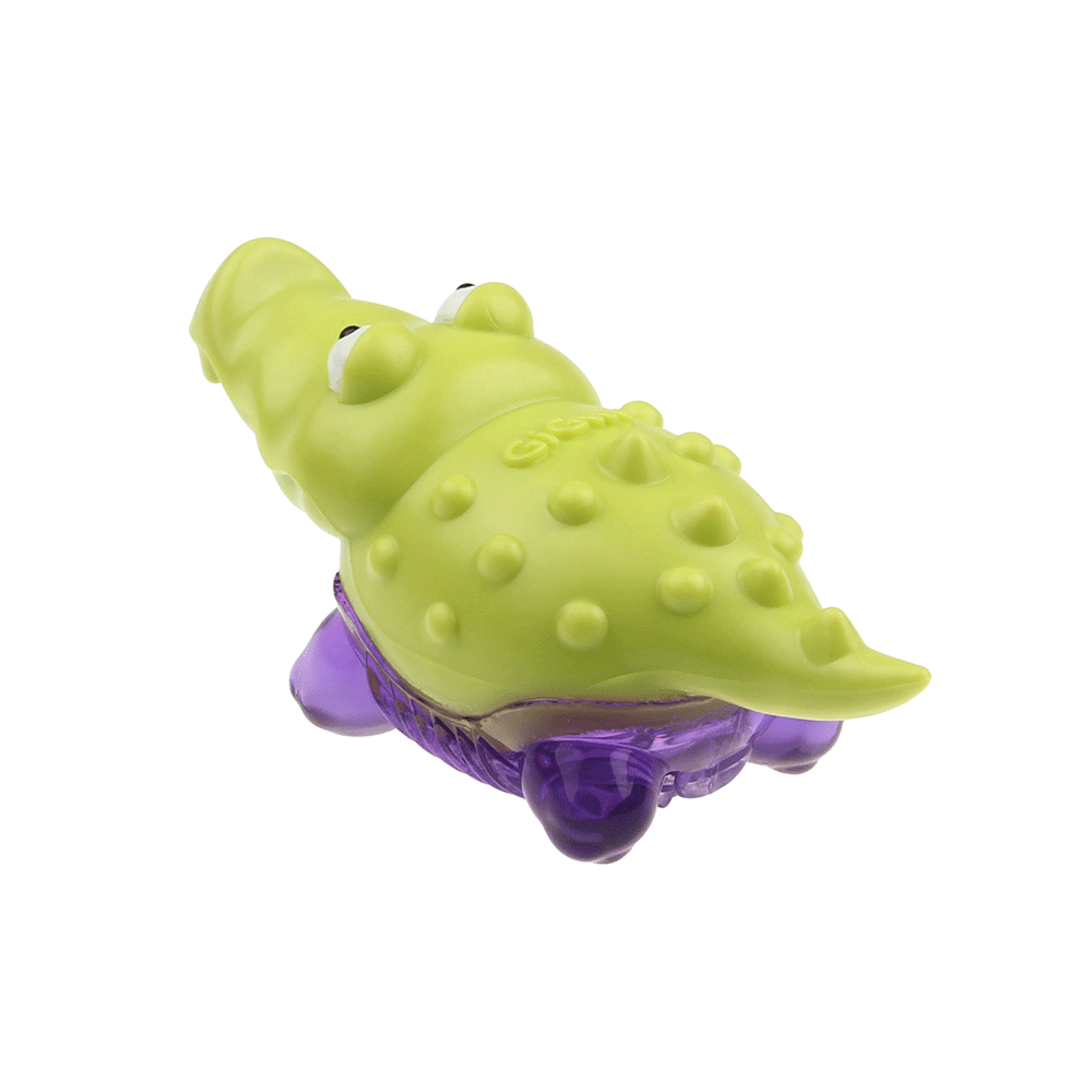 GiGwi Juguete Suppa Puppa Cocodrilo Verde y Morado XS