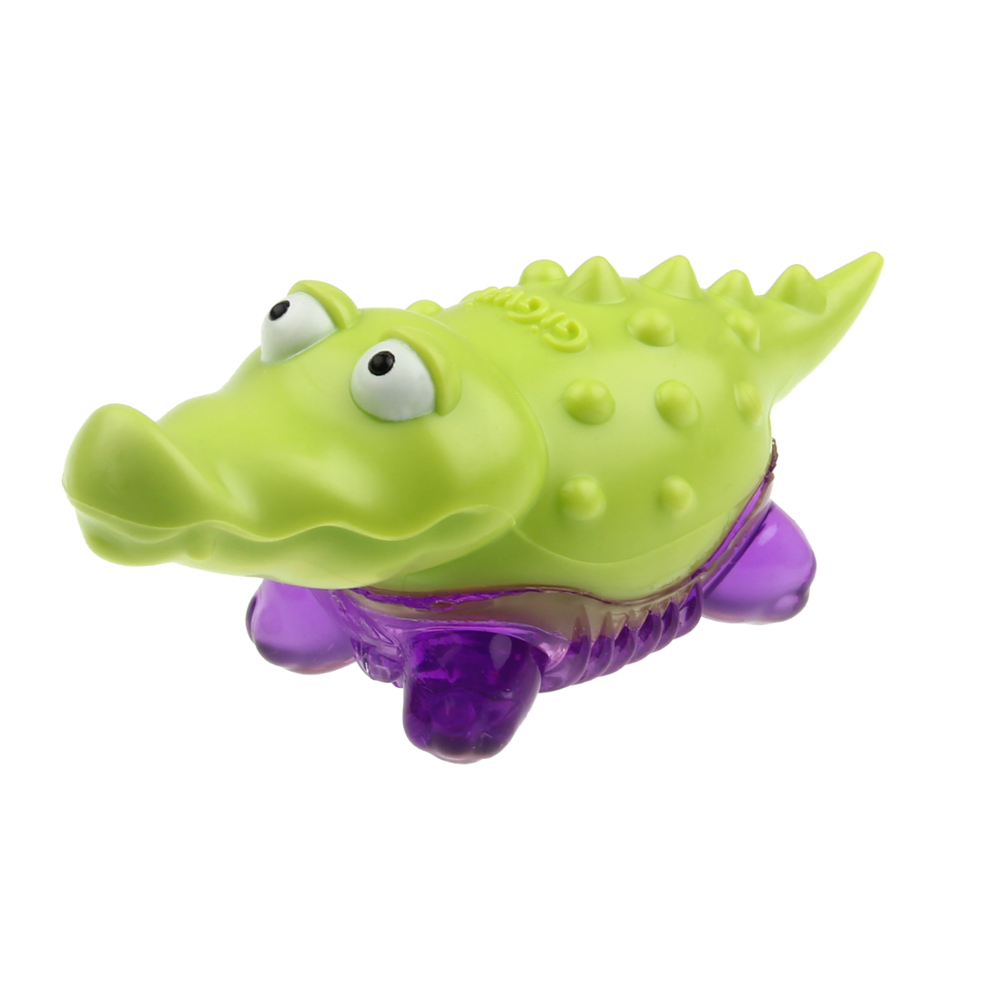 GiGwi Juguete Suppa Puppa Cocodrilo Verde y Morado XS