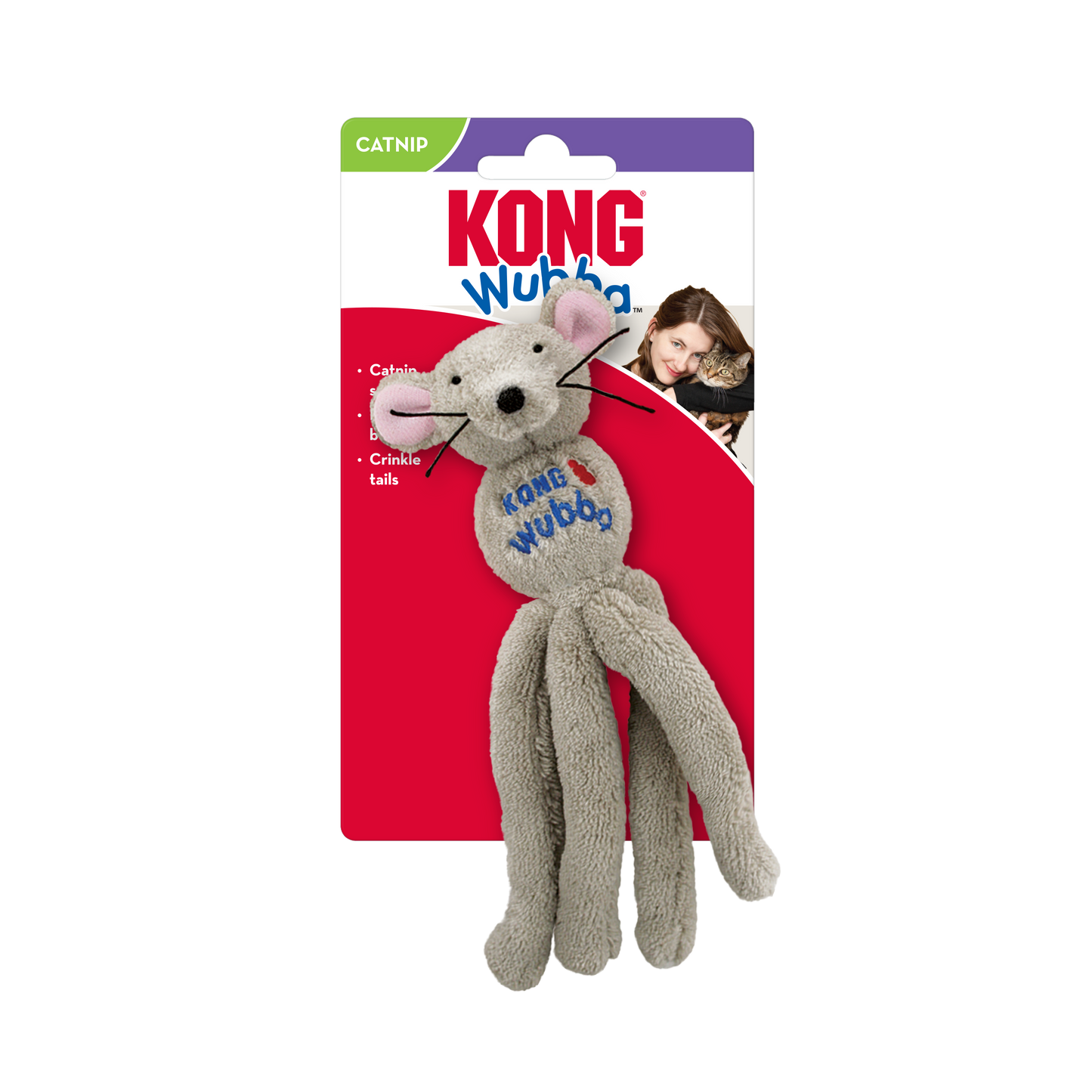 Kong Cat Wubba Mouse Catnip