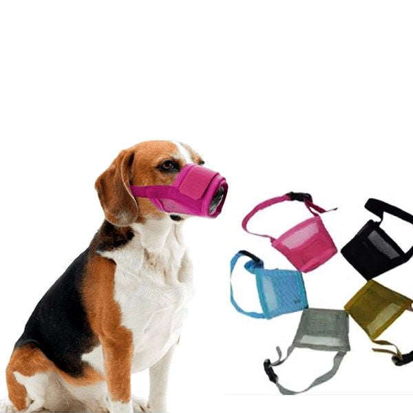 BOZAL DE NYLON AJUSTABLE CON VELCRO Marven Pets