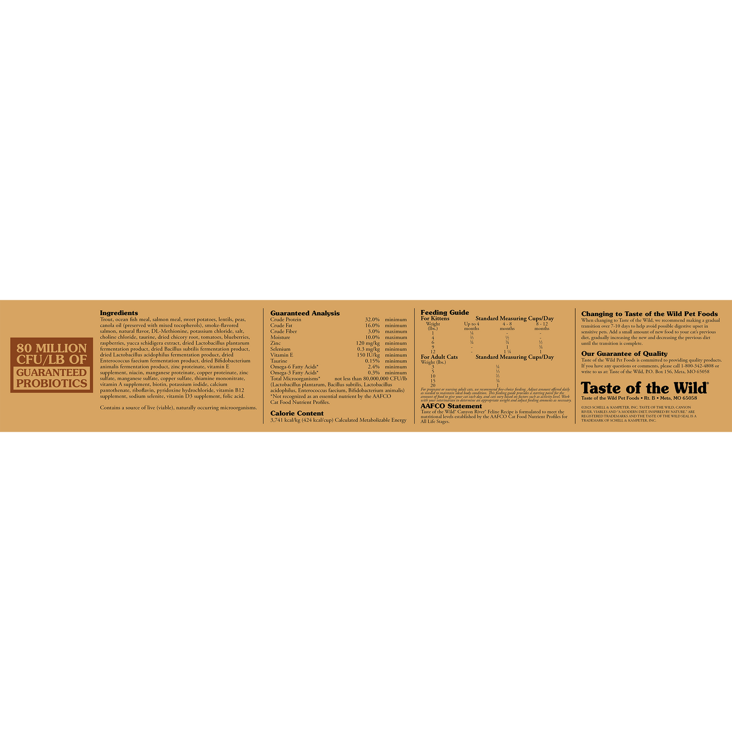 Taste of the Wild Felino Canyon River (Trucha) 2 Kg