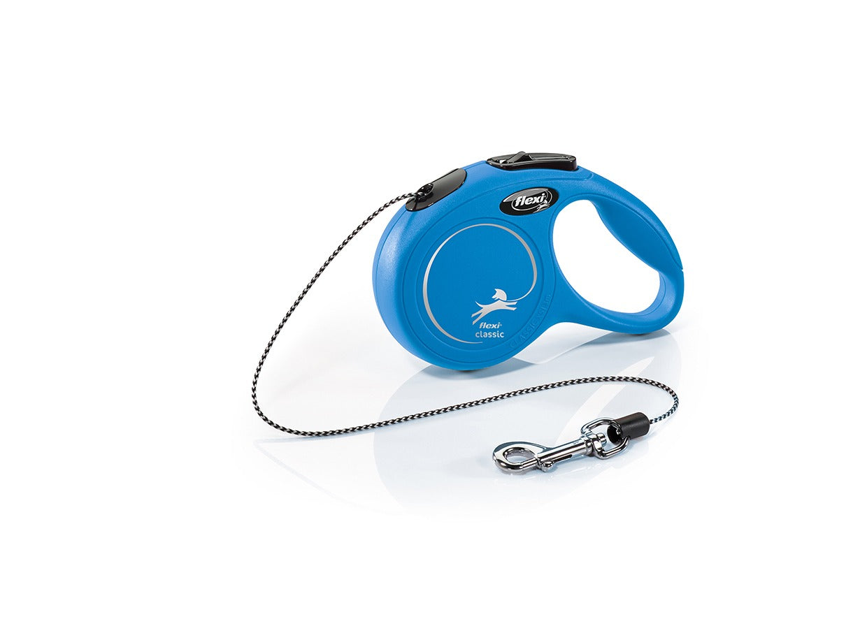 Flexi New Classic Talla S Cinta Azul 5 mts - 15 Kg