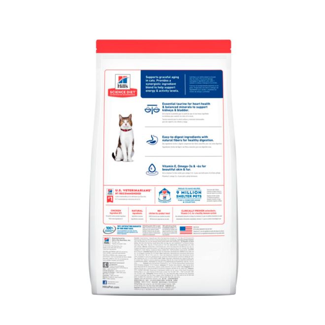 Hills Feline Science Diet Adult 7 + 1.8 Kg
