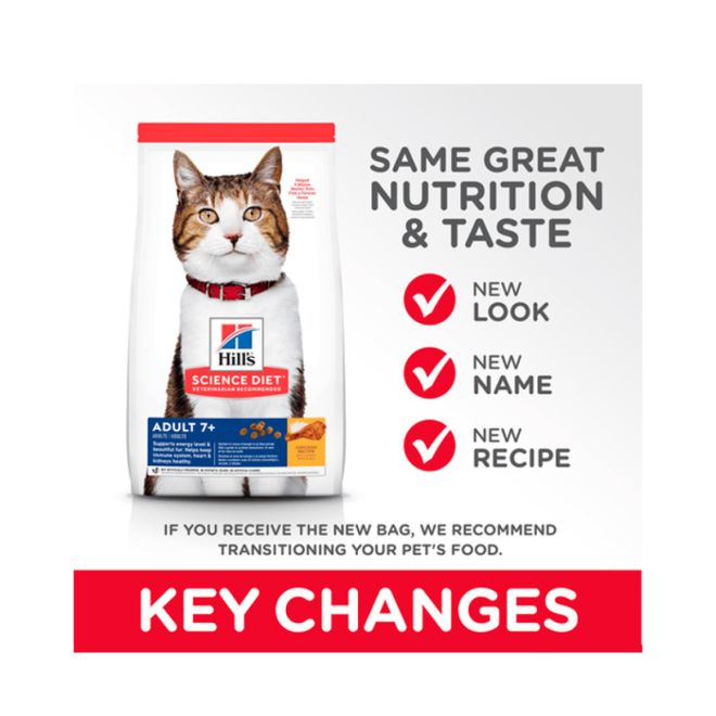 Hills Feline Science Diet Adult 7 + 1.8 Kg