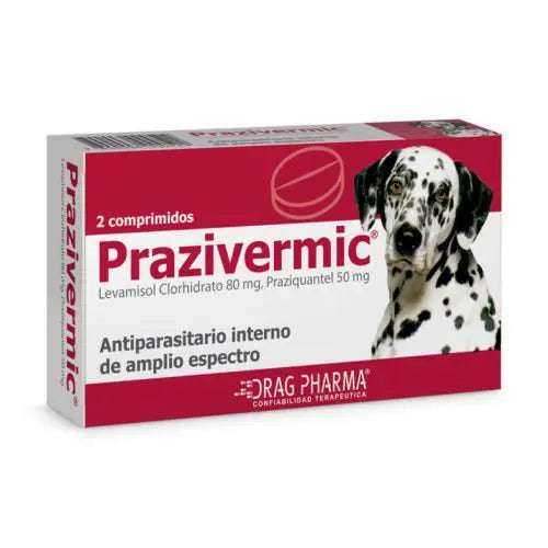 Prazivermic Antiparasitario interno de amplio espectro ( 2 comprimidos)