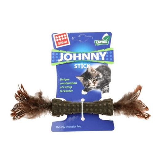 CATNIP JOHNNY STICK CON LOS DOS LADOS DE PLUMA