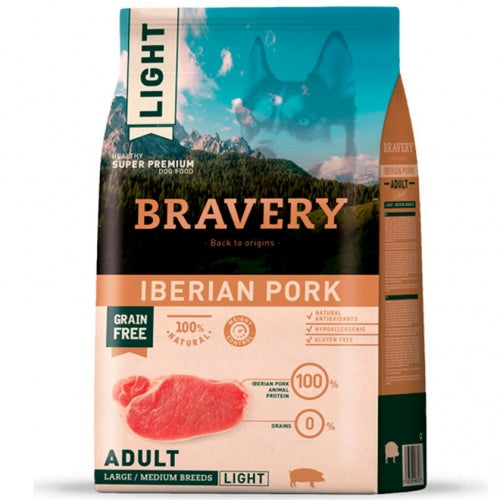 Bravery Ligth Iberian Pork  Adult Large / Medium Breeds