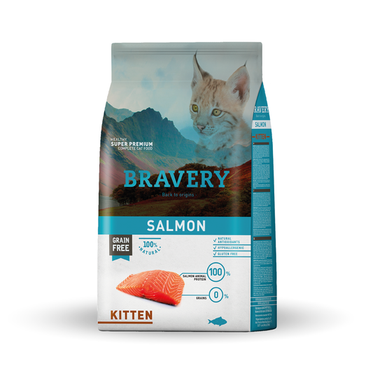 Bravery Salmón Kitten 2 Kg