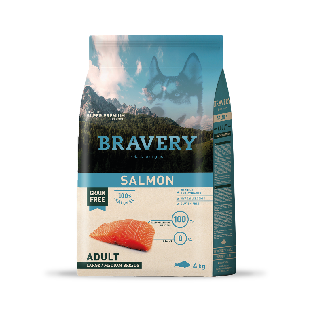 Bravery Salmon Adult Large / Medium Breeds