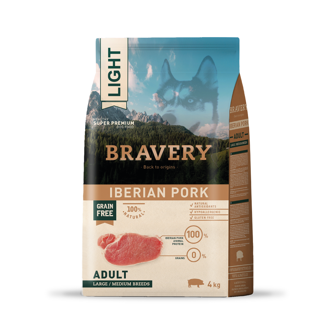 Bravery Ligth Iberian Pork  Adult Large / Medium Breeds