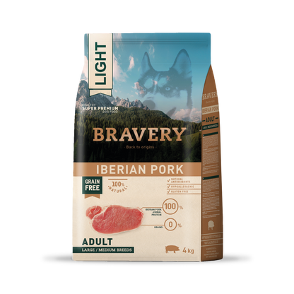Bravery Ligth Iberian Pork  Adult Large / Medium Breeds