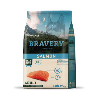 Bravery Salmon Adult Large / Medium Breeds
