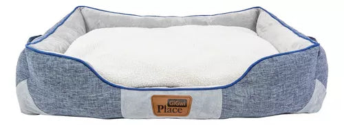 Gigwi Place bed removable Azul y Gris