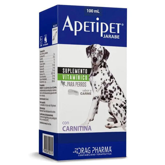 Apetipet jarabe, Frasco 100mL. DRAGPHARMA
