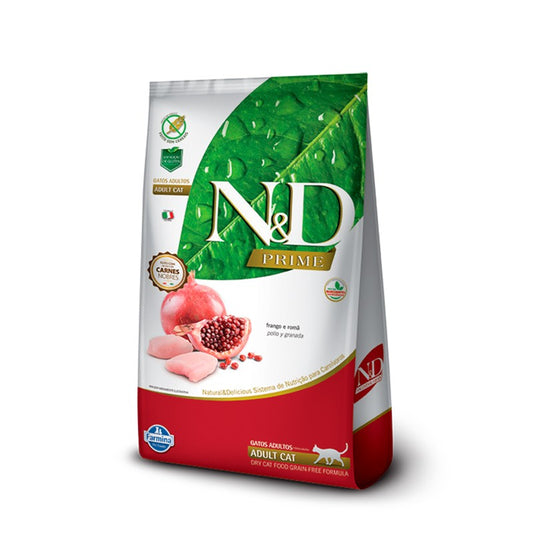 N&D Prime Feline Adult Pollo y Granada 7.5 kg
