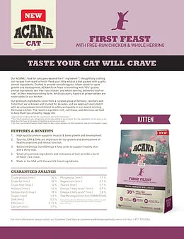 Acana First Feast Kitten Cat 1.8 Kg