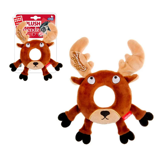 GIGWI - VENADO TAMAÑO M PLUSH FRIENDZ CON FORMA DE ANILLO Y SONIDO