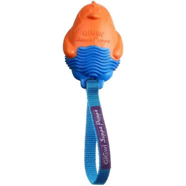 GiGwi Suppa Puppa Pinguino Naranja y Azul