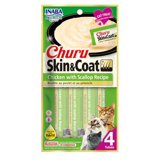 Churu Skin & Coat pollo y vieiras Recipe  4 Und