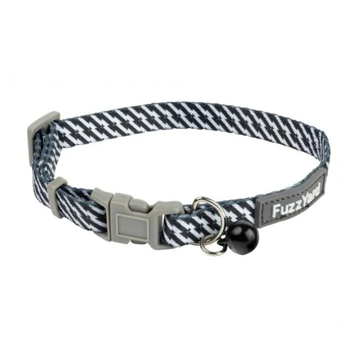 COLLAR FUZZYARD PARA GATO BLACK & WHITE (20-30 CM)