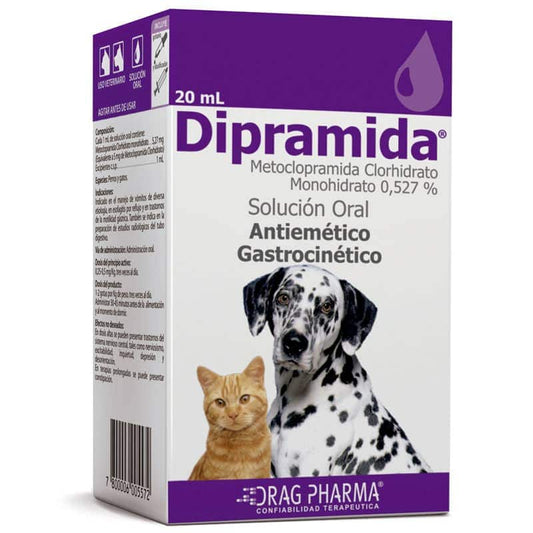 DIPRAMIDA Solucion 0.5% 20 ML Perro y Gato