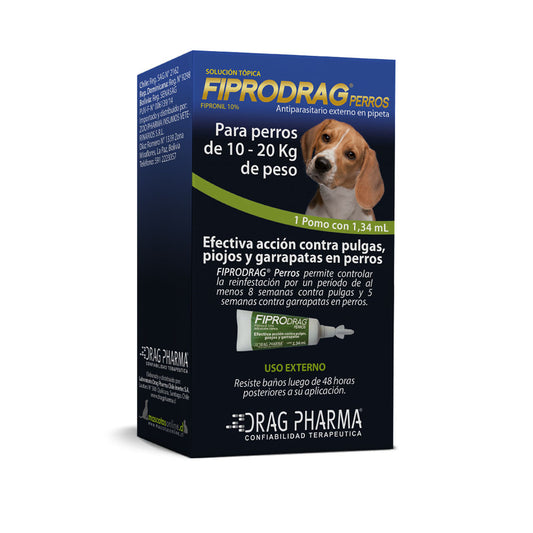FIPRODRAG DRAG Perro 1.34 ML 10 - 20 KILOS