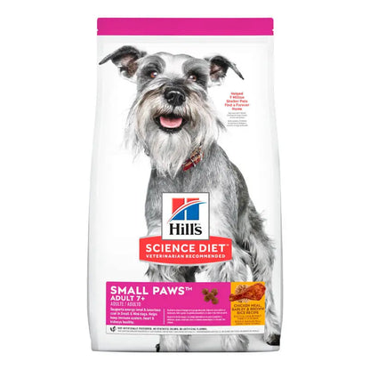 Hills Adult 7 + Small Paws Chiquen Meal, Barley & Brown Rice 2.04 Kg