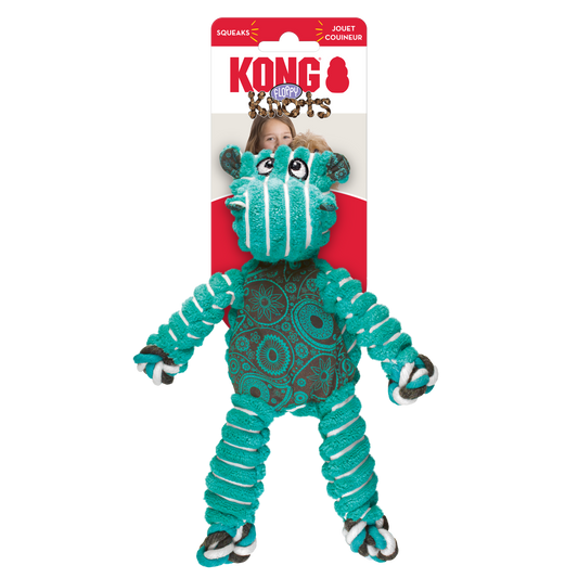 Kong Floppy Knots Hippo (nudos flexibles) S/M