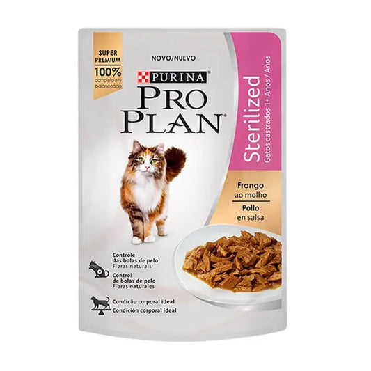 PRO PLAN GATOS ESTERELIZADOS POLLO 15*85G