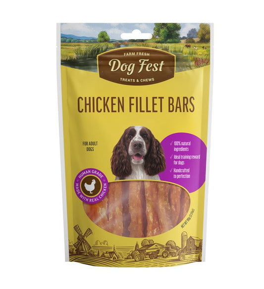 Snack Dog Fest Fillet Barras Filete De Pollo 90 gr