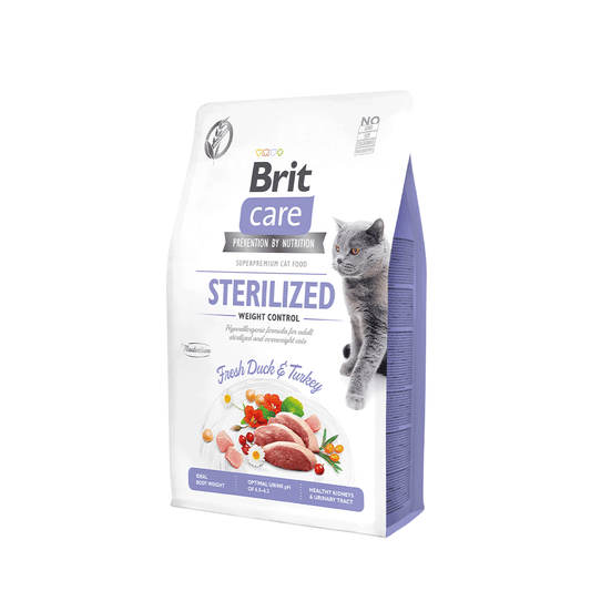 Brit Care Cat Sterilized Control Duck&Turkey 2 Kg