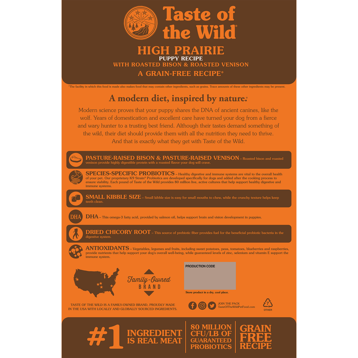Taste of the Wild High Prairie Puppy (Bisonte y Venado)