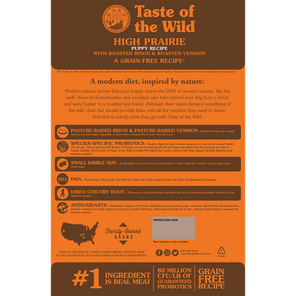 Taste of the Wild High Prairie Puppy (Bisonte y Venado)