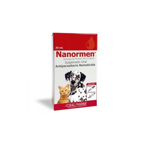 NANORMEN SUSPENSION ANTIPARASITARIO PERRO Y GATO 20 ML