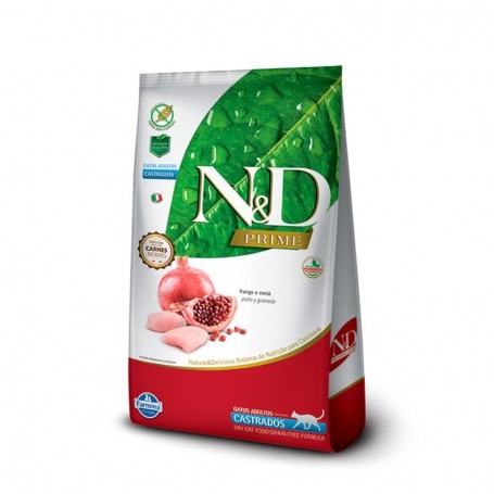 N&D Prime Feline Castrados Adult pollo y granada  1.5 kg