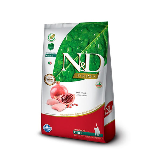 N&D Prime Feline Kitten Pollo y Granada 1.5 Kg
