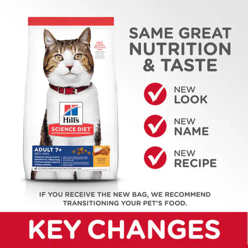 Hills Feline Science Diet Adult 7 + 1.8 Kg