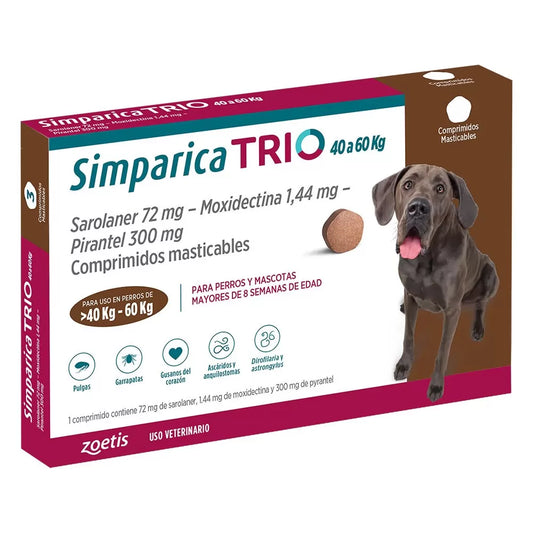 SIMPARICA TRIO 1 COMPRIMIDO
